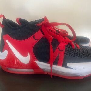 Nike LeBron James Witness Red and Black basketball shoes